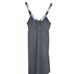 Candie's Midi Dress Black with Beaded Halter Style Front- Retro Y2K- Size‎ Small